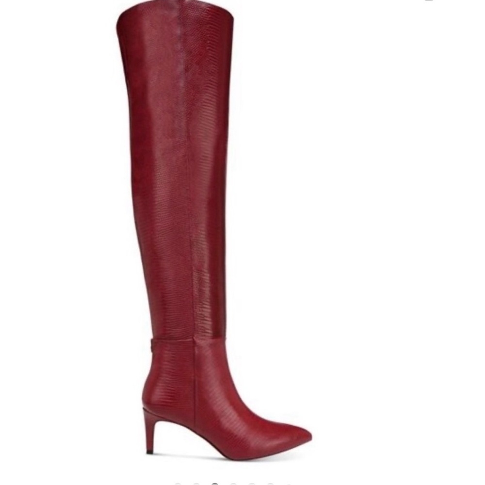🔥Sam Eldeman Elegant Red Over-the-Knee Boots #NWOT - Picture 3 of 8
